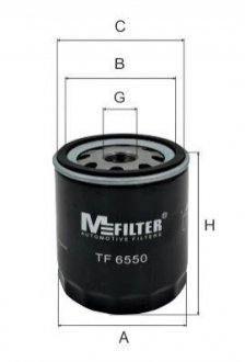 Фільтр масляний Caddy II 1.4/1.6i / Golf IV/V/Seat M-FILTER TF 6550