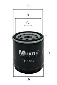 Фільтр оливний M-FILTER TF 6550 Купити в Україні
