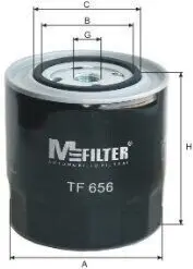 Фільтр масляний M-FILTER TF656 Купити в Україні