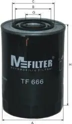 Масляний фільтр M-FILTER TF666 Купити в Україні