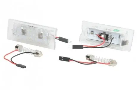 Підсвітка номерного знаку LED, комплект колір світла: білий, 12В,, з дозволом для використання на дорогах загального користування BMW X3 (E83), X5 (E53) 01.00-12.11 M TECH CLP001