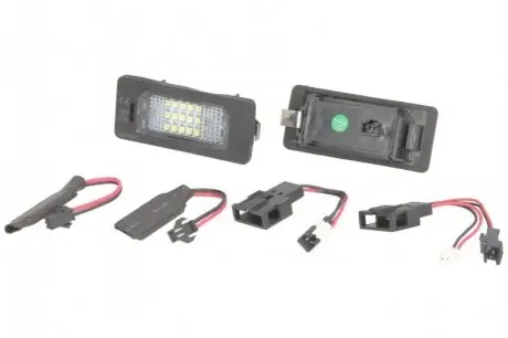 Підсвітка номерного знаку LED, комплект колір світла: білий, 12В,, з дозволом для використання на дорогах загального користування AUDI A1, A4 ALLROAD B8, A4 B6, A4 B7, A4 B8, A5 04.02-10.18 M TECH CLP014 Купити в Україні