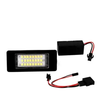 Підсвітка номерного знаку LED, колір світла: білий, 12В,, з дозволом для використання на дорогах загального користування SKODA FABIA II, OCTAVIA III, RAPID, SUPERB II, YETI 12.06-03.22 M TECH CLP120