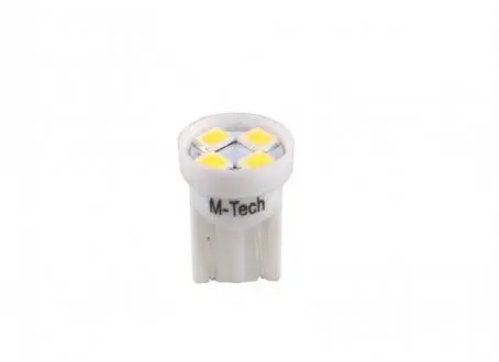 LED лампочка LED, 2шт, LED, 12В, max. 0,32Вт, колір світла Білий, тип гнізда W2,1X9,5D, без дозволу використання на дорогах загального використання, для авто без CAN-Bus M TECH LB017W