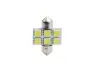 LED лампочка LED, 2шт, LED, 12В, max. 1,44Вт, колір світла Білий, тип гнізда SV8,5-8, довжина: 31мм, без дозволу використання на дорогах загального використання, для авто без CAN-Bus M TECH (LB027W) зображення 1
