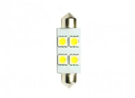 LED лампочка LED, 2шт, LED, 12В, max. 0,96Вт, колір світла Білий, тип гнізда SV8,5-8, довжина: 36мм, без дозволу використання на дорогах загального використання, для авто без CAN-Bus M TECH LB072W