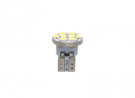 LED лампочка LED, 2шт, LED, 12В, max. 0,64Вт, колір світла Білий, тип гнізда W2,1X9,5D, без дозволу використання на дорогах загального використання, для авто без CAN-Bus M TECH LB078W