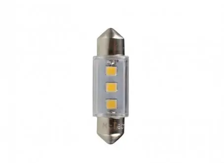 LED лампочка LED, 2шт, LED, 12В, max. 0,5Вт, колір світла Білий, тип гнізда SV8,5-8, довжина: 36мм, без дозволу використання на дорогах загального використання, для авто без CAN-Bus M TECH LB090W