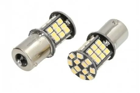 LED лампочка LED, 2шт, LED, 12В, max. 6Вт, колір світла Білий, тип гнізда BA15S, без дозволу використання на дорогах загального використання, для авто із CAN-Bus M TECH LB354W
