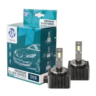 LED лампочка (Набір 2шт) D1S 12/24В 35Вт, без дозволу використання на дорогах загального використання, PK32D-2, для авто із CAN-Bus, Білий 6000K M TECH LZXD1S Купити в Україні