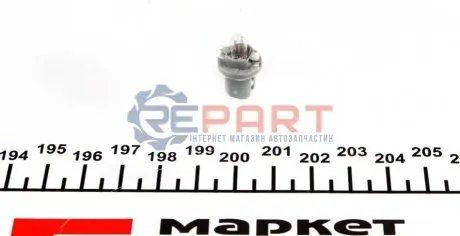 Фото Автолампа PB5 24V 1.2W BAX10d/B8.5d Standard 24V (PB5 1,2W 24V) MAGNETI MARELLI (003724100000) зображення 1