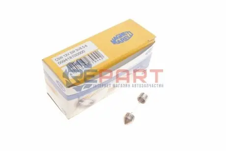 Фото Автолампа C5W 12V 5W SV8.5-8 Standard (C5W 12V) MAGNETI MARELLI (009418100000) зображення 1