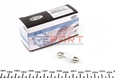 Автолампа C10W 24V 10W SV8.5-8 Standard (L=44/d=11.5) (C10W 24V Lon) Magneti Marelli 009462200000 Купити в Україні