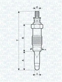 Свеча накаливания Magneti Marelli 062583003304 Купить в Украине