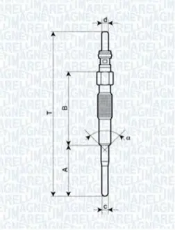 Свеча накаливания Magneti Marelli 062900079304 Купить в Украине