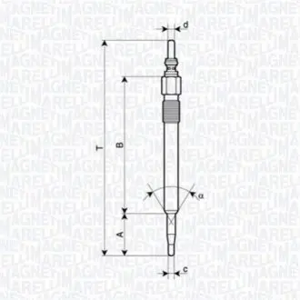 Свічка розжарювання Magneti Marelli 062900128304 Купити в Україні