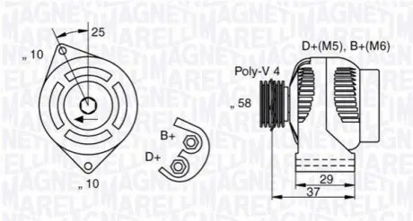 Генератор Magneti Marelli 063341658010