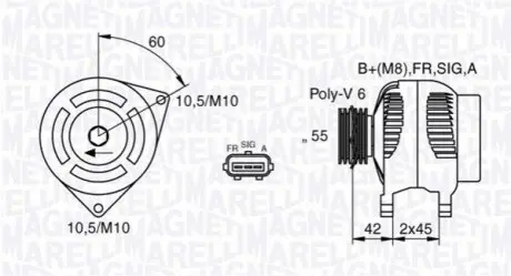Генератор Magneti Marelli 063377416010