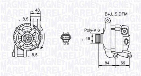 Генератор MAGNETI MARELLI 063377417010 (фото 1)