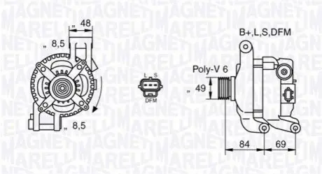 Генератор Magneti Marelli 063377417010