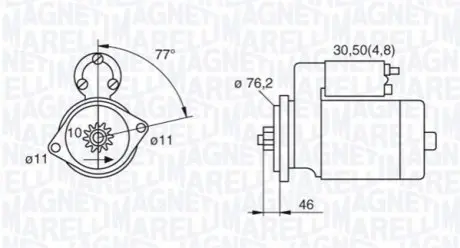 Стартер Magneti Marelli 063521230160