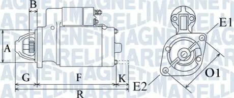 Стартер Magneti Marelli 063720162010 Купити в Україні