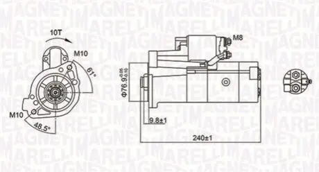 Автозапчасть Magneti Marelli 063721221010