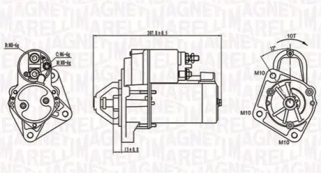 Стартер MAGNETI MQS1289/ FORD FIESTA 1,3 01-08 Magneti Marelli 063721289010