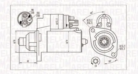 Стартер Magneti Marelli 063721323010
