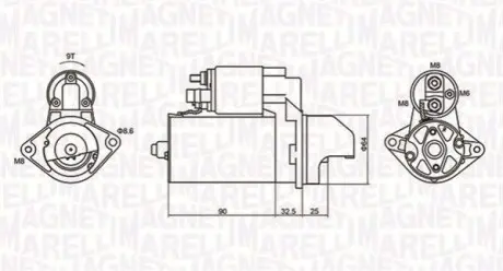 Стартер Magneti Marelli 063721334010
