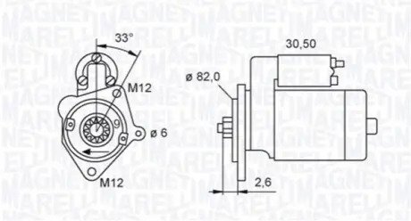 Стартер Magneti Marelli 063721392010