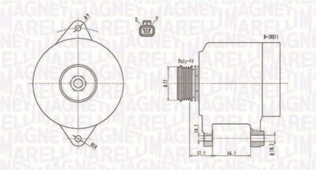 Автозапчастина MAGNETI MARELLI 063731283010 (фото 1)