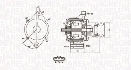 Генератор Magneti Marelli 063731367010