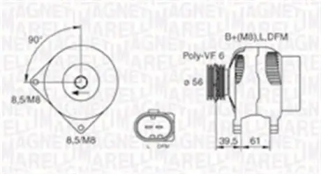 Генератор Magneti Marelli 063731394010