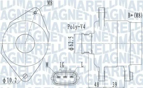 Автозапчасть Magneti Marelli 063731517010