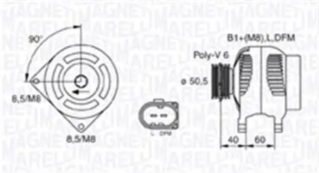 Автозапчасть Magneti Marelli 063731542010