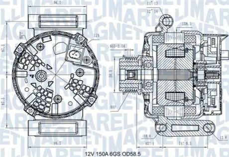 Автозапчасть Magneti Marelli 063731546110