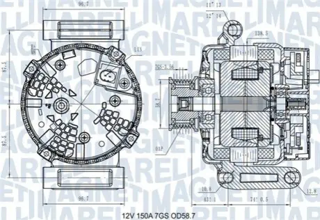 Генератор Magneti Marelli 063731557610