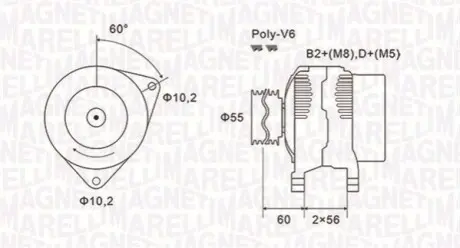 Генератор Magneti Marelli 063731577010