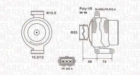 Генератор Magneti Marelli 063731638010
