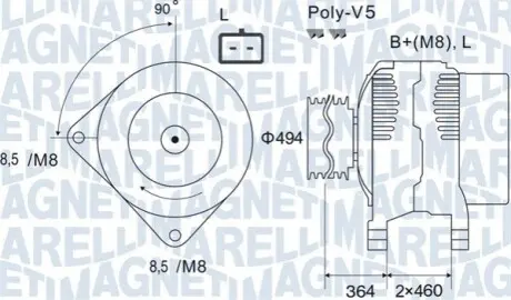Автозапчасть Magneti Marelli 063731645010