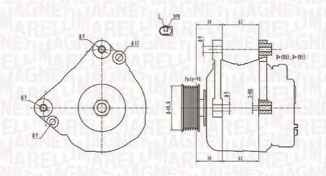 Генератор Magneti Marelli 063731729010