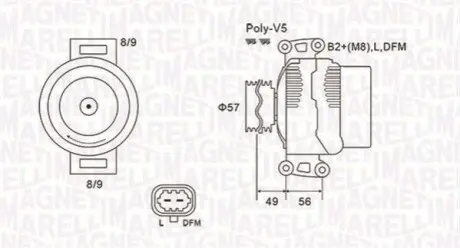 Автозапчасть Magneti Marelli 063731740010
