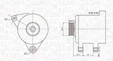 Генератор Magneti Marelli 063731747010
