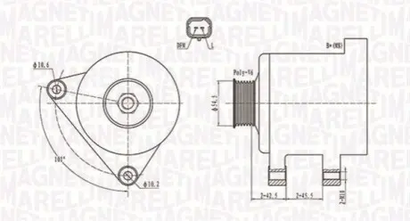 Генератор Magneti Marelli 063731761010