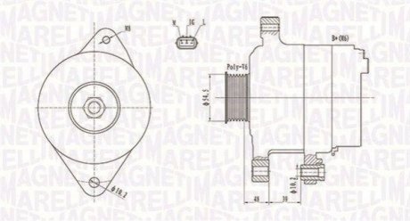 Alternator MAGNETI MARELLI 063731800010