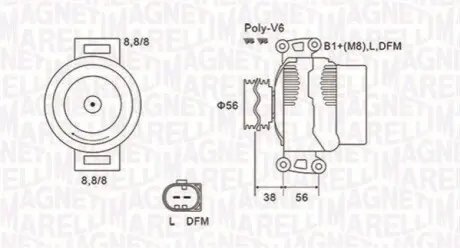 Генератор Magneti Marelli 063731811010