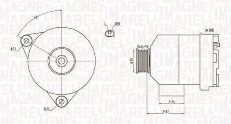 Генератор Magneti Marelli 063731872010