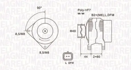 Генератор Magneti Marelli 063731877010