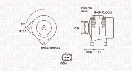Генератор Magneti Marelli 063731905010